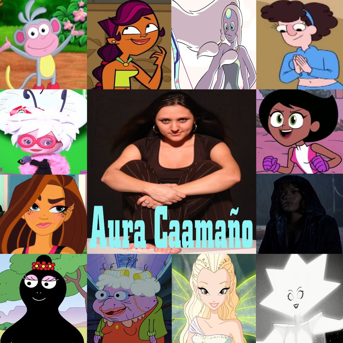 Camelo2017's tweet photo. Feliz cumpleaños @AuraCaamano hice este collage para ti con tus personajes más conocidos. Que dios te bendiga.
#DoraLaExploradora #DramaTotal #StevenUniverse #Clarence #RositaFresitaAventurasEnTuttiFrutti #DCSuperHeroGirls #LosJovenesTitanesEnAccion #MotelBates #BobEsponja https://t.co/kUuQOU4kOW