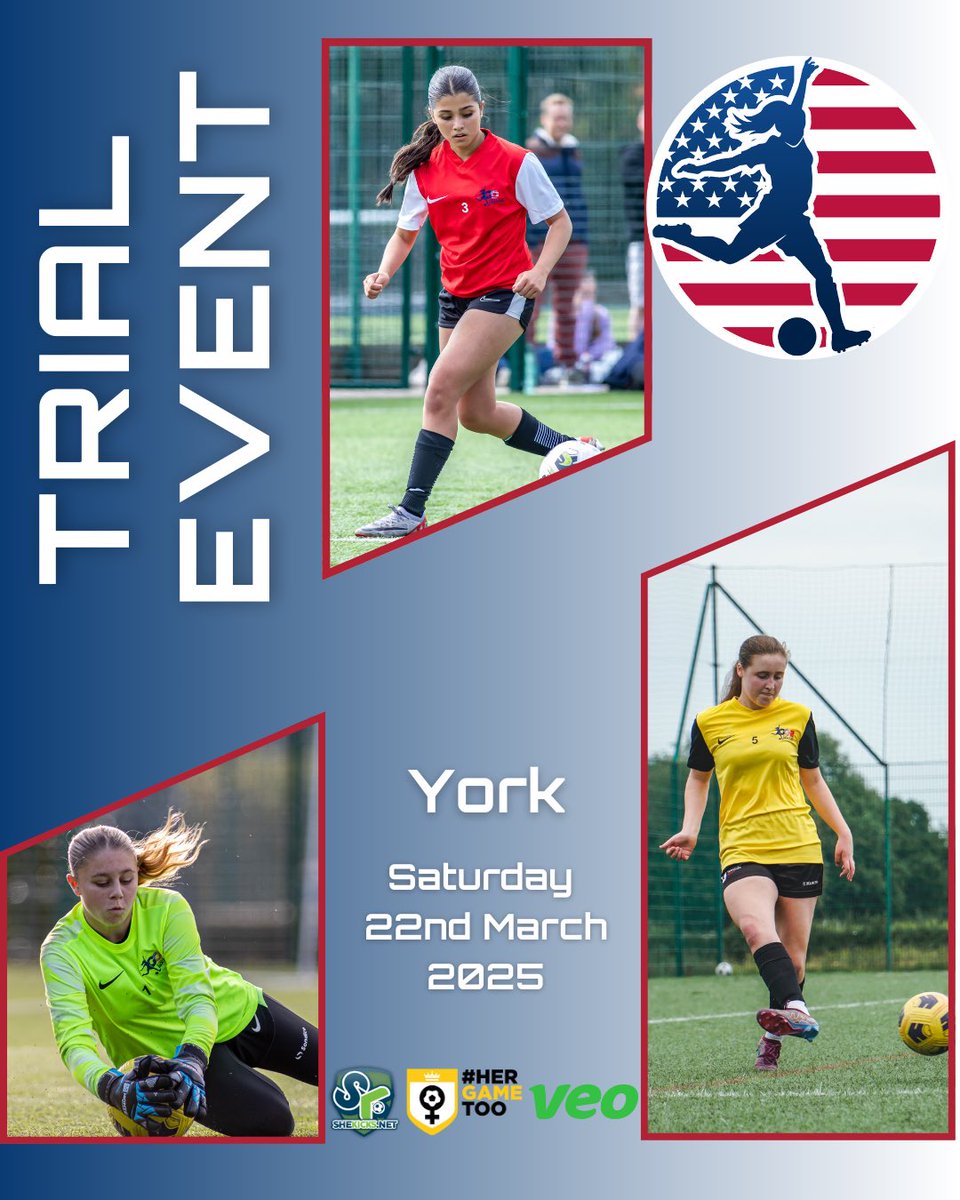 G2CollegeSoccer's tweet image. 🚨𝙉𝙚𝙭𝙩 𝙉𝙤𝙧𝙩𝙝𝙚𝙧𝙣 𝙀𝙫𝙚𝙣𝙩 - 𝙔𝙤𝙧𝙠, 𝙀𝙣𝙜𝙡𝙖𝙣𝙙 🚨

We are looking forward to our next northern event which will be taking place on Saturday 22nd March in York, England.

🇺🇸 Are you interested in playing and studying in America on a scholarship?

🔥 This event…