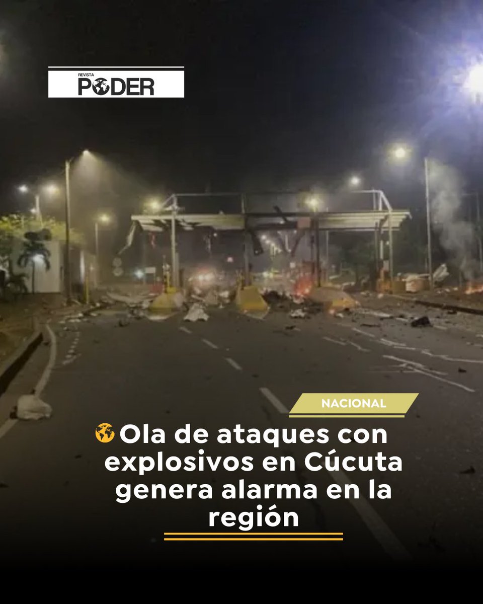 RevistaPODERcol's tweet image. Cinco explosiones sacudieron a Cúcuta y su área metropolitana durante la noche del miércoles y la madrugada del jueves 20 de febrero, generando pánico entre la población y dejando un saldo de seis personas heridas. 
poder.com.co/destacadas/ola…
#poder #revistapoder #explosiones