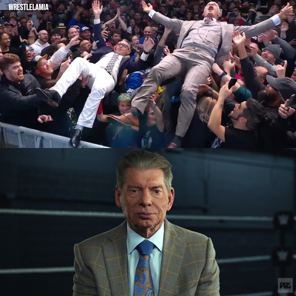 Michael Cole says you're seeing the real him on WWE TV, something Vince wouldn't allow.

 "...the guy who crowd surfs, who gets on tables, who jokes around. That would’ve never happened under Vince.”

(via IMPAULSIVE)