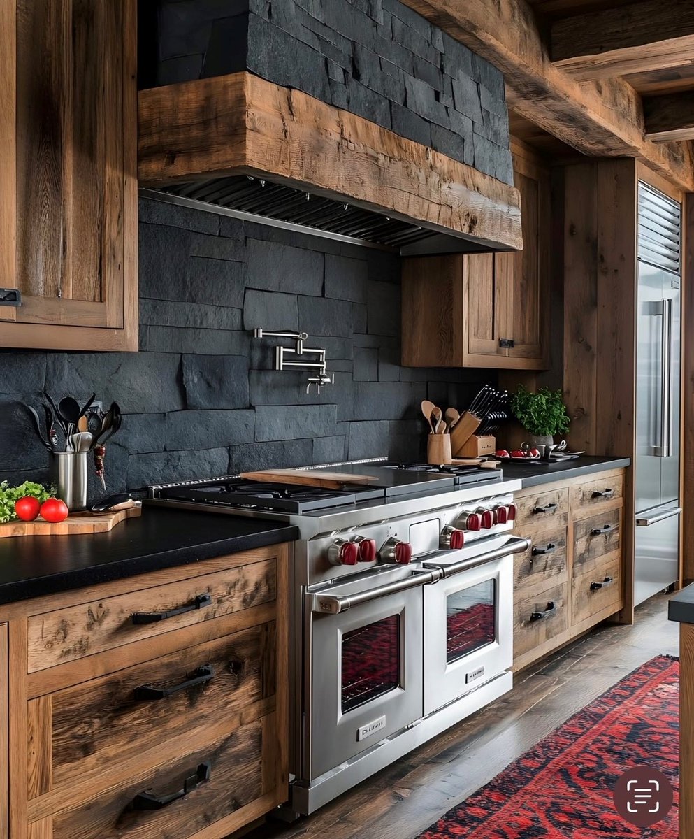 🔥 Bold. Moody. Rugged. Texture for days...this kitchen isn’t messing around.

We love seeing our tile used in ways that completely transform a home. This one went from standard to statement piece real quick!

See more tile inspo: bit.ly/4ceCpE3

📍Langley #TileTown