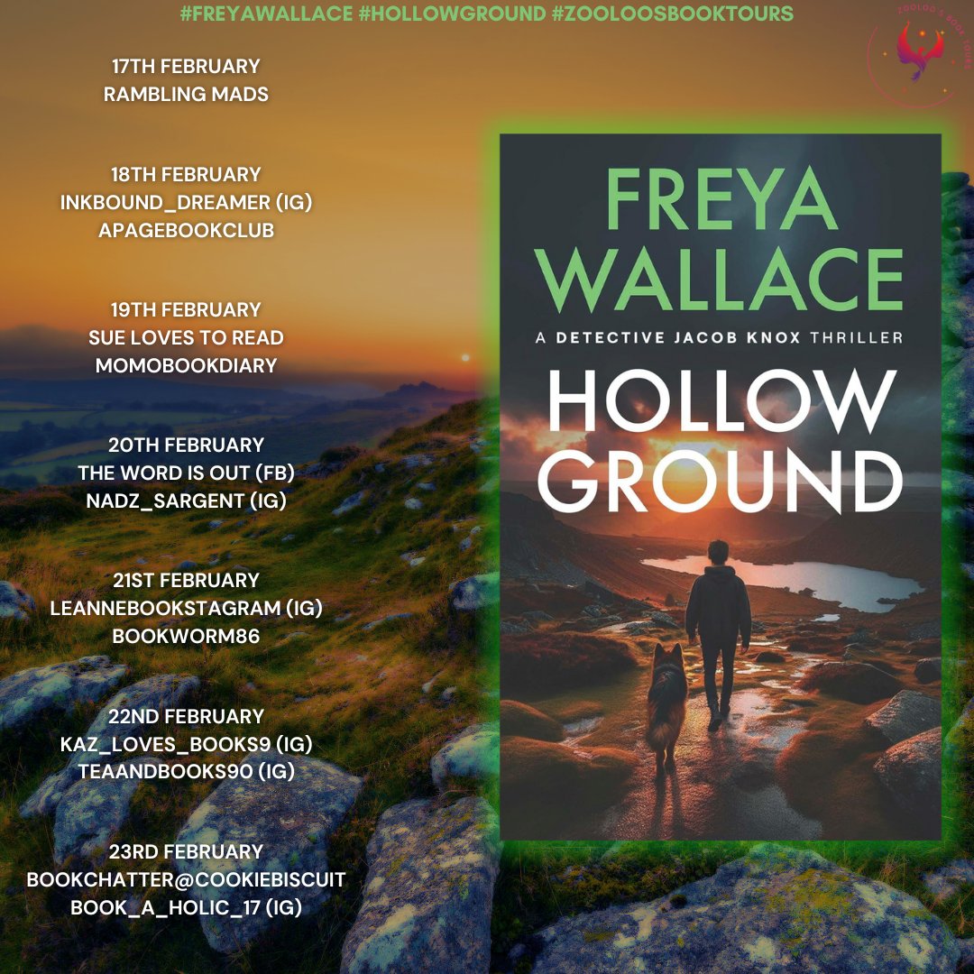 Today I am on the Blog Tour for Hollow Ground (Detective Jacob Knox Book 1) by <a href="/FreyaWallaceUK/">Freya Wallace</a>  published by Hamya Press <a href="/ZooloosBT/">ZooloosBookTours</a>
A new series opens with an action-packed thrilling horrific dark case which I can highly recommend! 5*  
Full review on facebook.com/TheWordIsNowOut