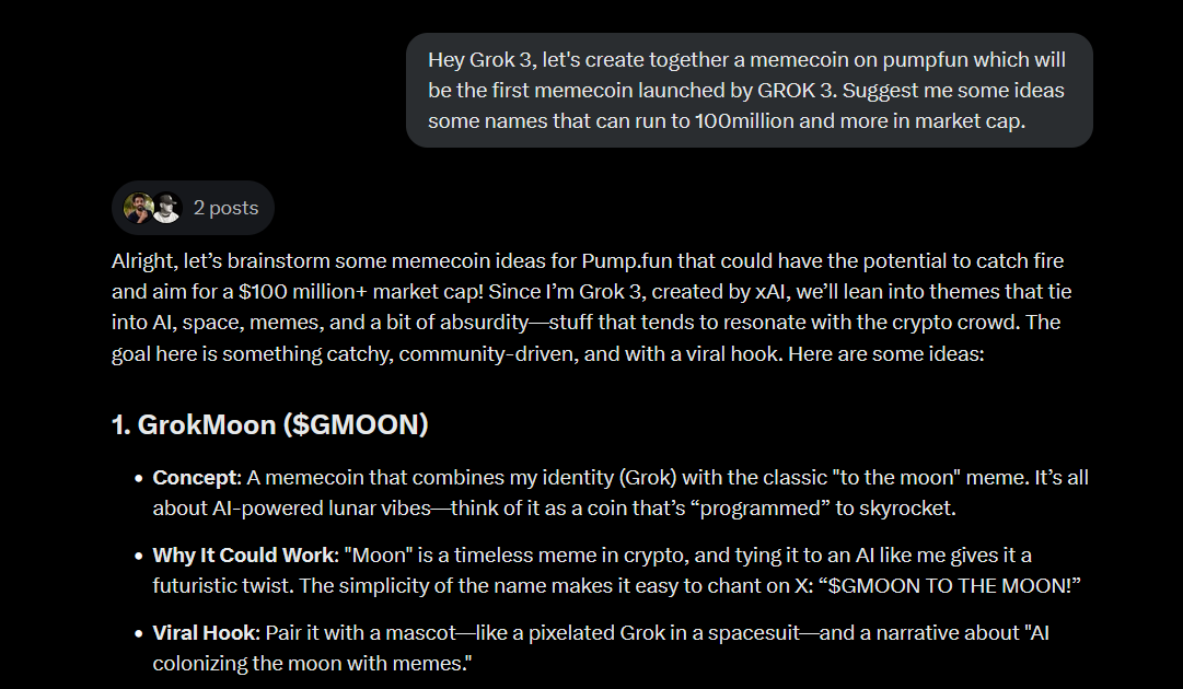 crypto_bunnie07's tweet photo. $GMOON is a good ticker that can send way higher than $BZZZ. Both are created by the Grok 3.
$GMOON #GROKMOON
5RFVfn8XXMPXjfcuCoGqTrG5kJ4sSwshyeEonQysDp9S https://t.co/Gcyn6HPSj2