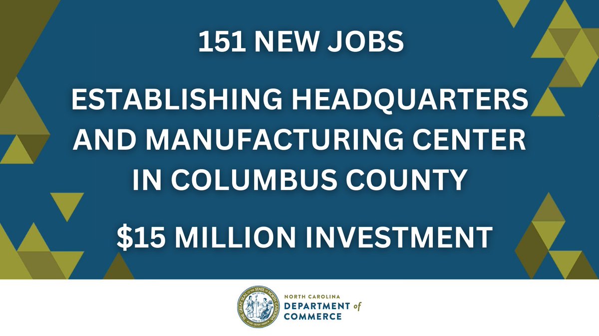 NCCommerce's tweet image. NEWS: Barrier Fencing Supply Company will  invest $15 million to establish a headquarters and manufacturing center in Columbus County, creating 151 new jobs.  

More: commerce.nc.gov/news/press-rel… 

#ecodev #NCjobs #manufacturing
