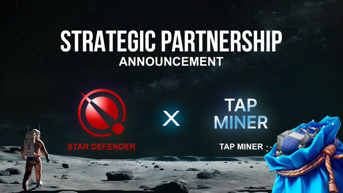 🤝 Star Defender x Tap Miner collaboration!

Community, we're excited to announce a #collaboration with Tap Miner, the app where you build your mining empire on Telegram. 

🔗  Start your mining empire in Telegram: t.me/BlockDAG_Tap_M…