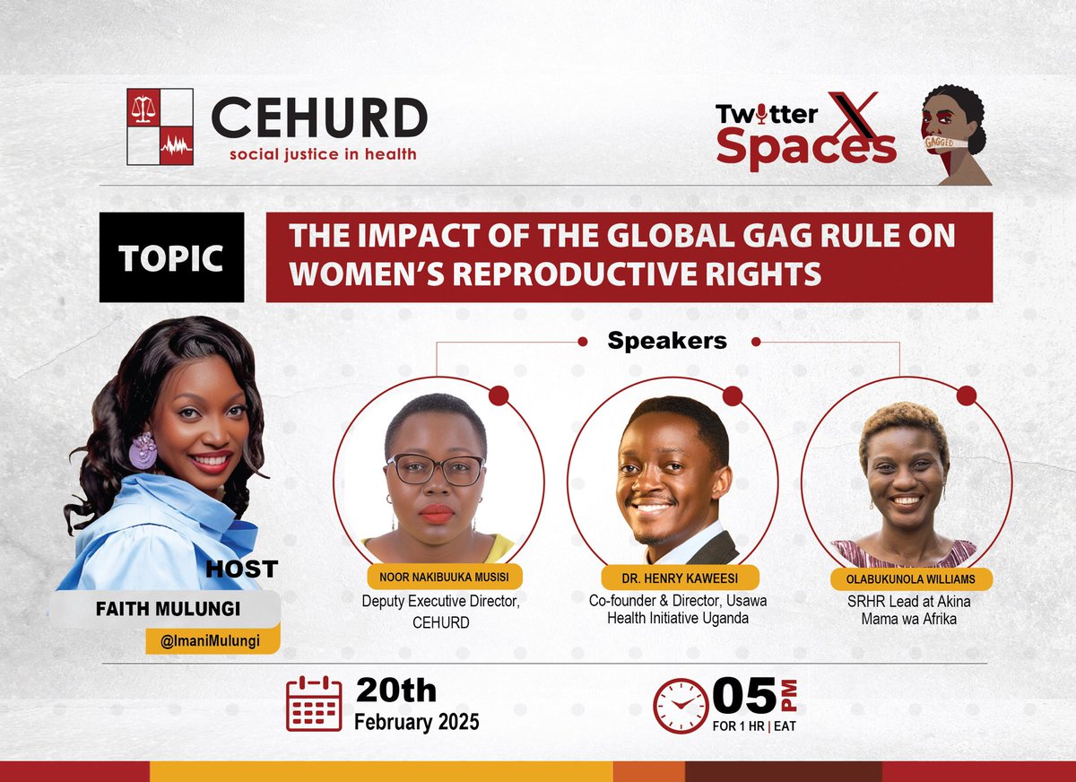 CEHURD Uganda (@cehurduganda) on Twitter photo Dr. <a href="/HKaweesi/">Dr.Henry Kaweesi</a> | <a href="/UsawaHealth/">Usawa Health Initiative</a> speaking on the impact of the #GlobalGagRule
❝The #GGR has affected service provision, especially for HIV/AIDS services. Patients are now skipping doses as they try to plan for the future. We have also noticed hesitation in testing due to Dr. <a href="/HKaweesi/">Dr.Henry Kaweesi</a> | <a href="/UsawaHealth/">Usawa Health Initiative</a> speaking on the impact of the #GlobalGagRule
❝The #GGR has affected service provision, especially for HIV/AIDS services. Patients are now skipping doses as they try to plan for the future. We have also noticed hesitation in testing due to