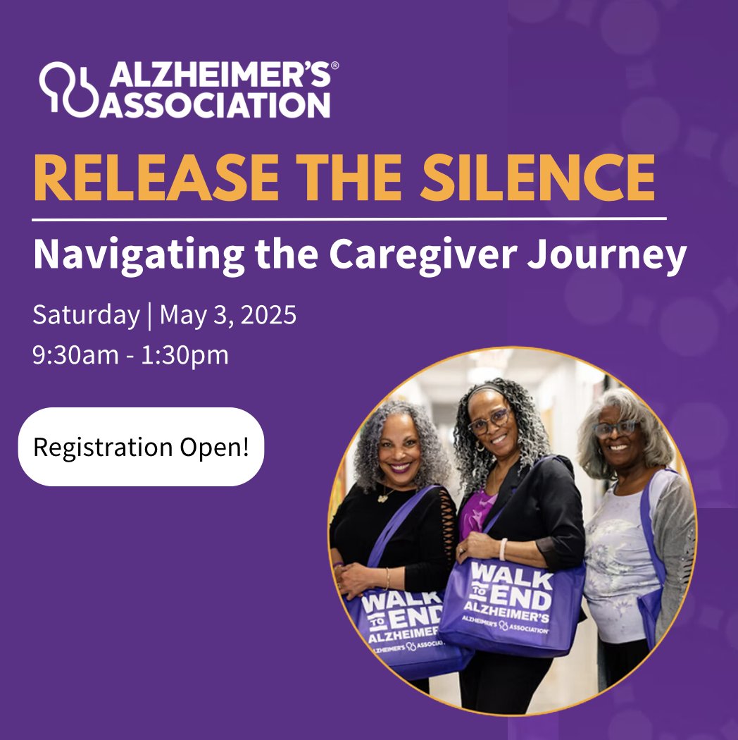 The Release the Silence conference is geared towards caregivers, future caregivers, and healthcare professionals who are looking for resources and support in the Black and African American community. <a href="/alzassociation/">Alzheimer's Association</a> <a href="/alzIllinois/">Alzheimer's Association Illinois Chapter</a> 

Register here: alzillinois.org/release-the-si…