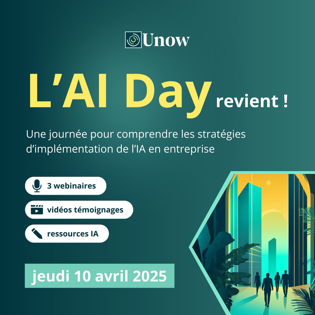 L’AI Day est de retour 🤖

📆 Jeudi 10 avril 2025

De quoi vous aider dans votre veille et vous donner les clés pour intégrer efficacement l'IA dans votre environnement de travail.

🖥️ Les inscriptions sont ouvertes : hubs.ly/Q037v1tY0