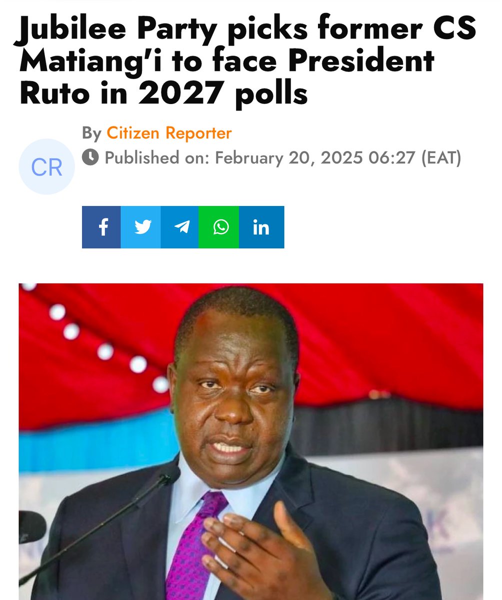 bonifacemwangi's tweet photo. We aren't going to vote for Ruaraka land thief and the man who was in charge when Kenyans were killed and bodies dumped at Yala River. Current parliament is full of thieves, rapists, and murderers because he failed his job as CS for interior security. Matiang’i is a tumbocrat! https://t.co/RgVKV42jA9