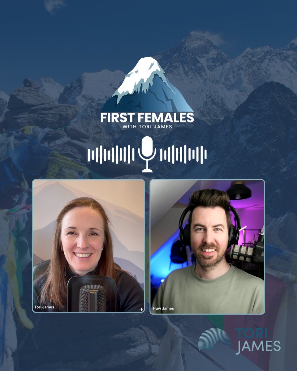 🎙️ First Females Podcast is officially in production! Huge thanks to Huw James for coming on board to produce —so excited to be working together. In the meantime, check out Huw &amp; Kilian’s brilliant podcast Athlete Climate Academy! 🎧🏔️ #FirstFemales #WomenInAdventure