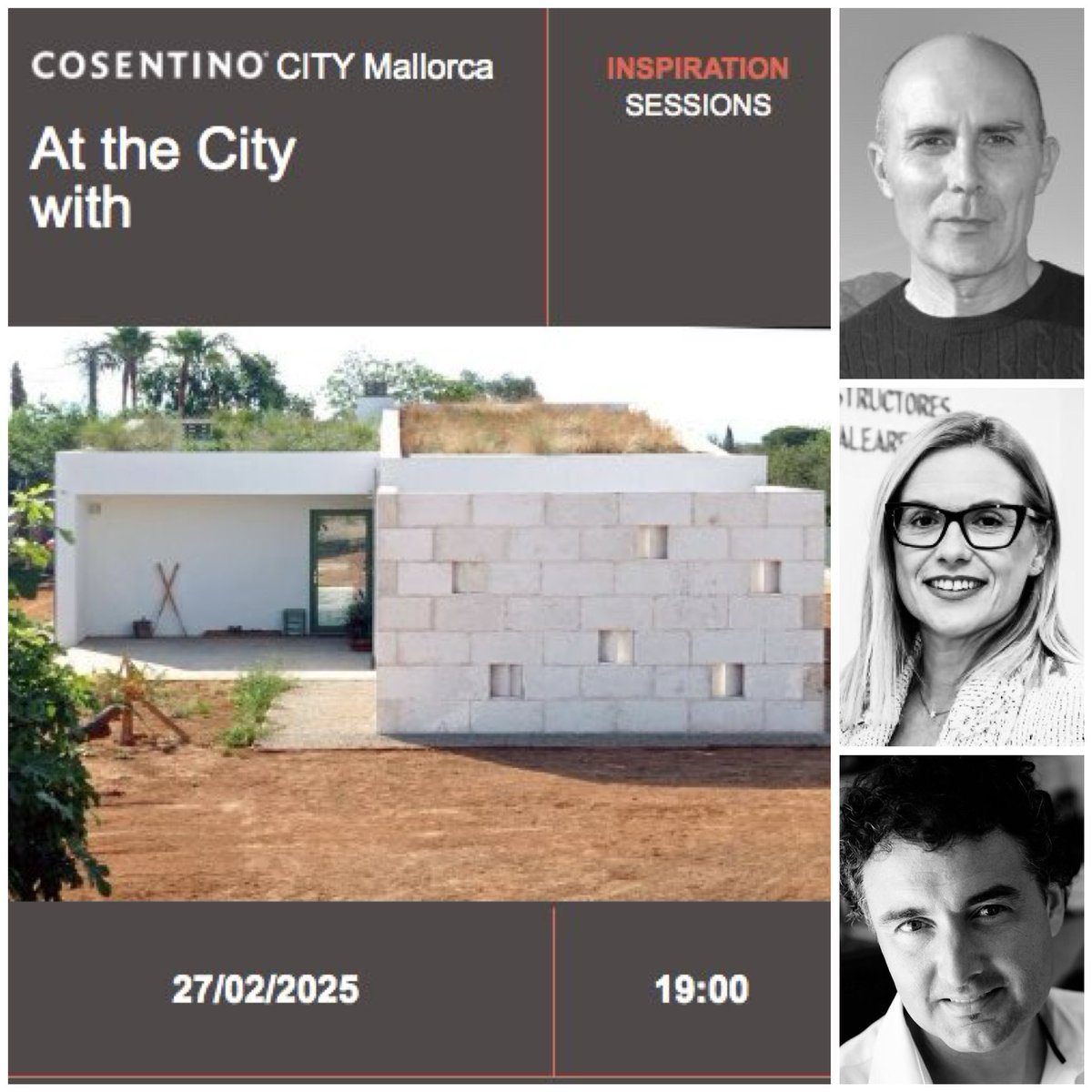 ⭕️ No te pierdas "#ReinventingtheBuilding: Claves de la #Vivienda en #Mallorca” Registro 👉bit.ly/4146QJv 📌Jueves 27 de Febrero a las 19:00 h en Cosentino City Mallorca, Calle Aragón 8, Palma de Mallorca, 07006