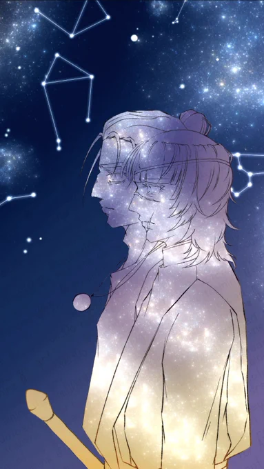 とりあえず線画だけ描いたので雰囲気で色乗せ 