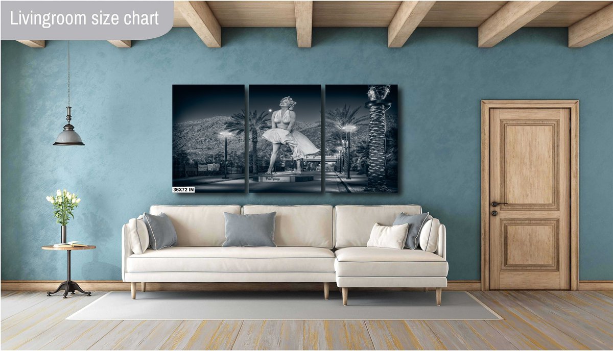 PonderHart's tweet image. Your opinion please ! I must admit Marilyn in 36x72 as a panel looks pretty good…Black & White or Color?