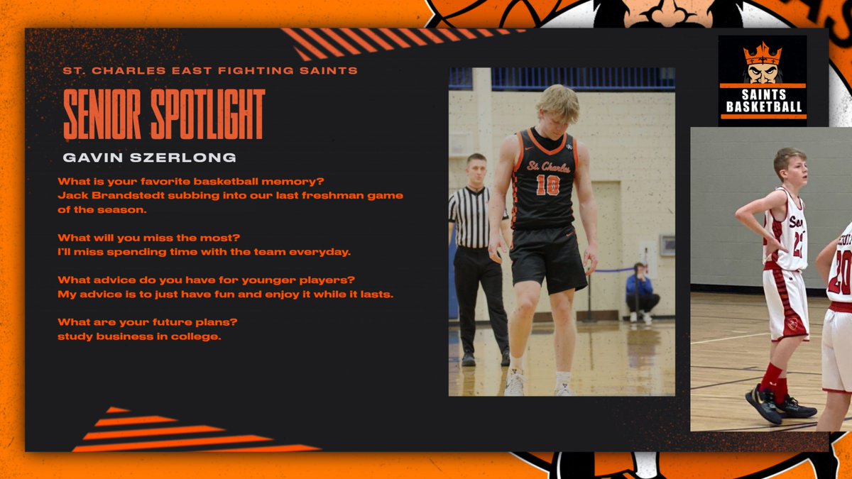 First up today in our Senior Spotlight is Gavin Szerlong. #SaintsPride
