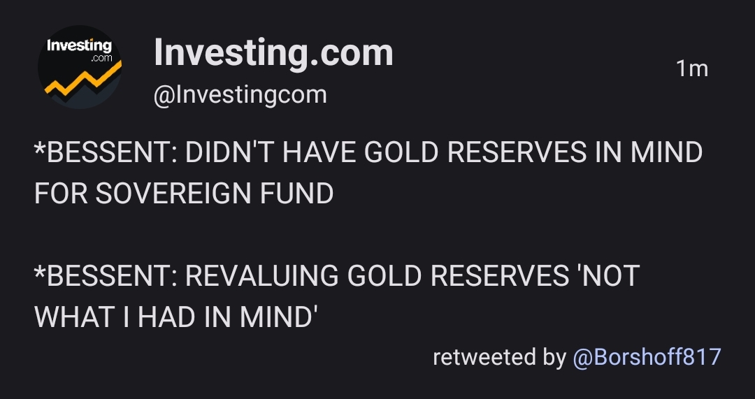 Gloeschi's tweet image. If you want people to notice something, deny it
#gold #revaluation