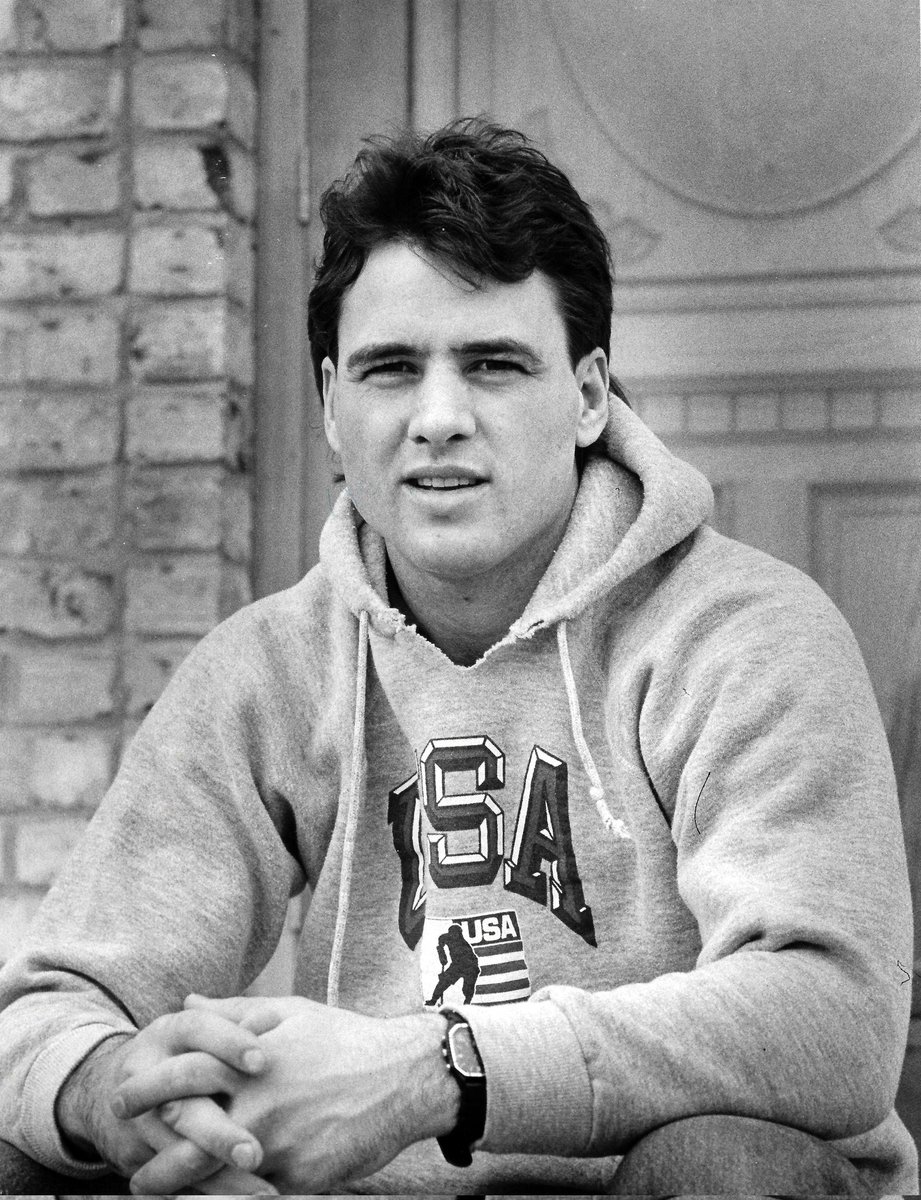 Neal Broten repping USA hockey sweatshirt - March, 1988

#TBT