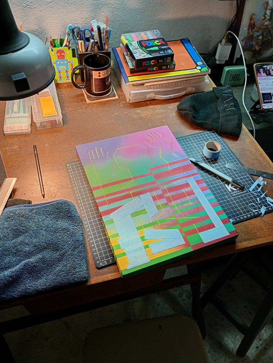 tomas_hache's tweet image. Esto de enmascarillar se me está volviendo obsesión.
#pintando #desdeeltaller #masking #gm