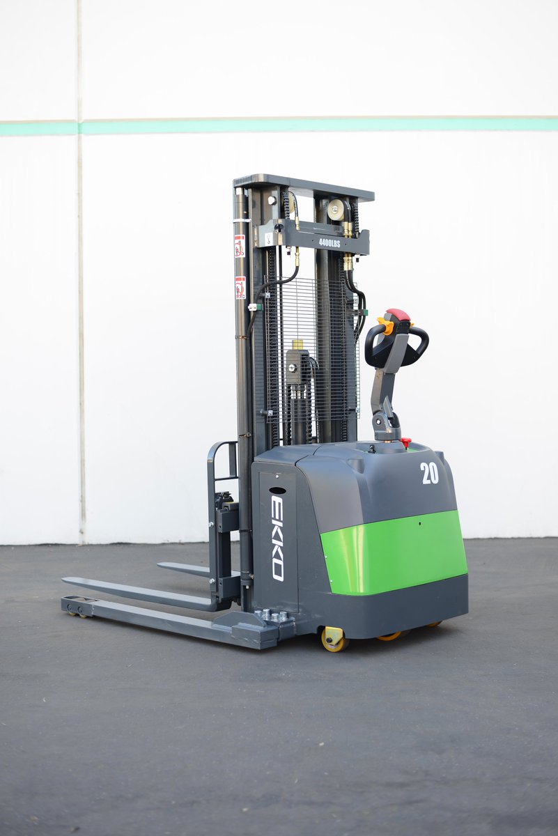EKKOlifts's tweet image. Looking for a reliable stacker? Meet the EKKO EB20CS-189Li—handles 4,400 lbs up to 189&quot; with ease! 

• Triple Mast &amp;amp; Side Shift
• Adjustable Forks &amp;amp; Legs
• 24V/150Ah Lithium Battery
• Smooth Curtis Controller

📞 877-232-6517 🌐 ekkolifts.com

#EKKO #StraddleStacker