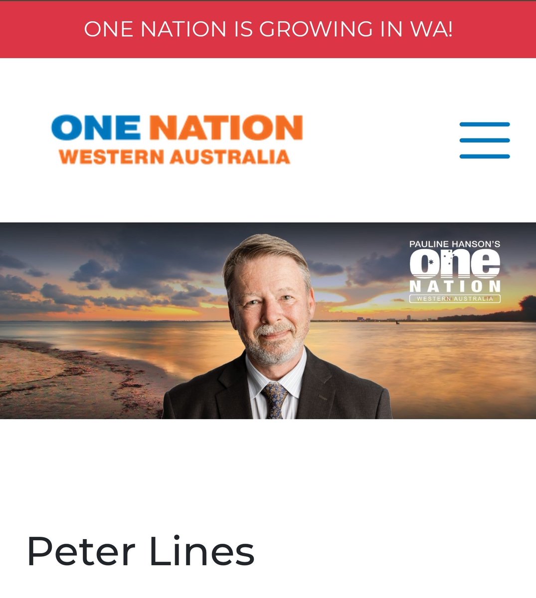 ***Please Share***
Introducing Peter Lines who is the One Nation WA candidate for Central Wheatbelt.
Peter was born in 1964 in the UK and attained a medical degree from University College London in 1988. He emigrated with his wife, Lucy, to Pingelly in 1998, working as the only