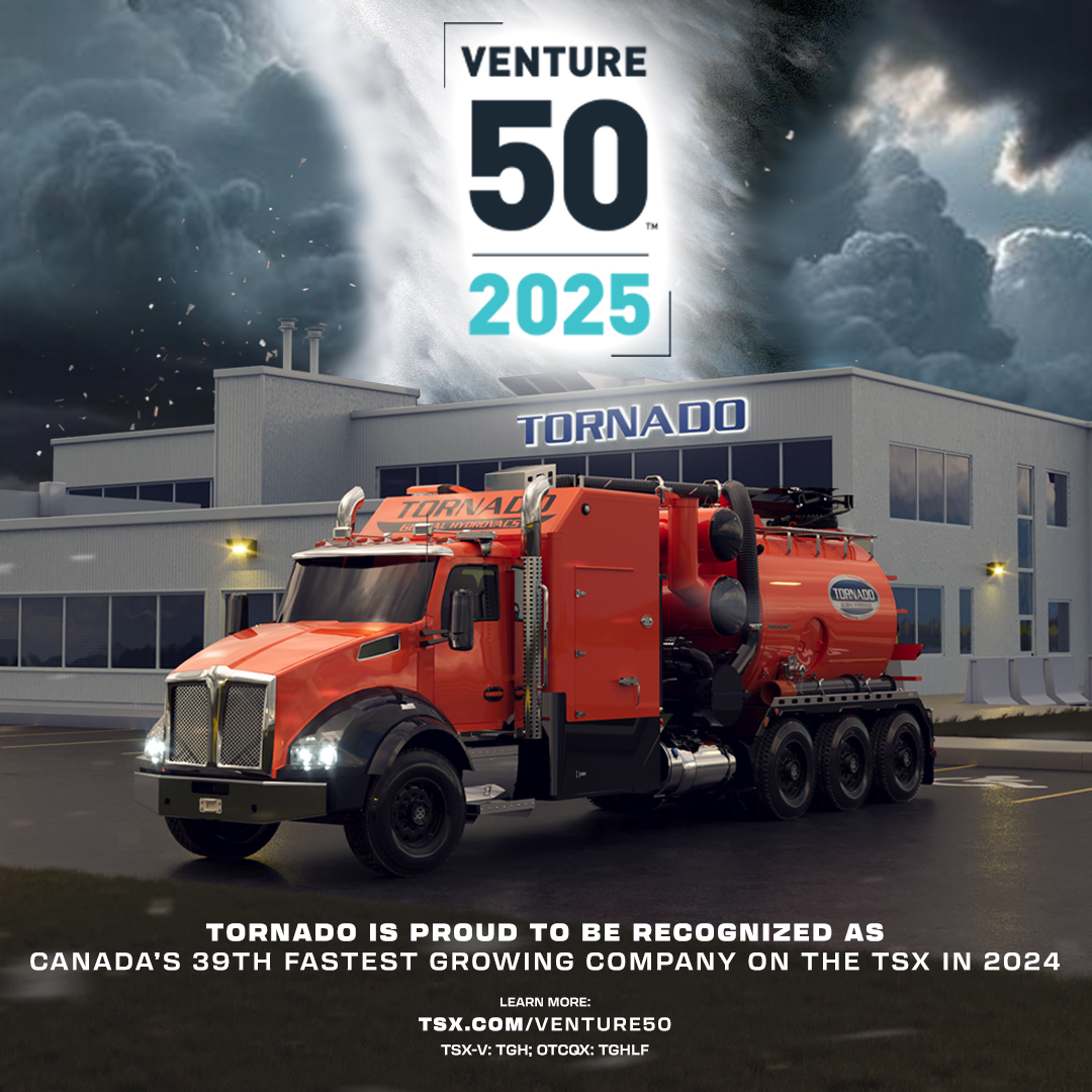 Tornado Ranked Among Canada’s Fastest-Growing Companies!

We are thrilled to announce that Tornado has been ranked 39th among Canada’s fastest-growing companies by the TSX (@TorontoStockExchange) #Venture50 (money.tmx.com/en/venture50) for 2024! 

#TornadoProud #FastestGrowing