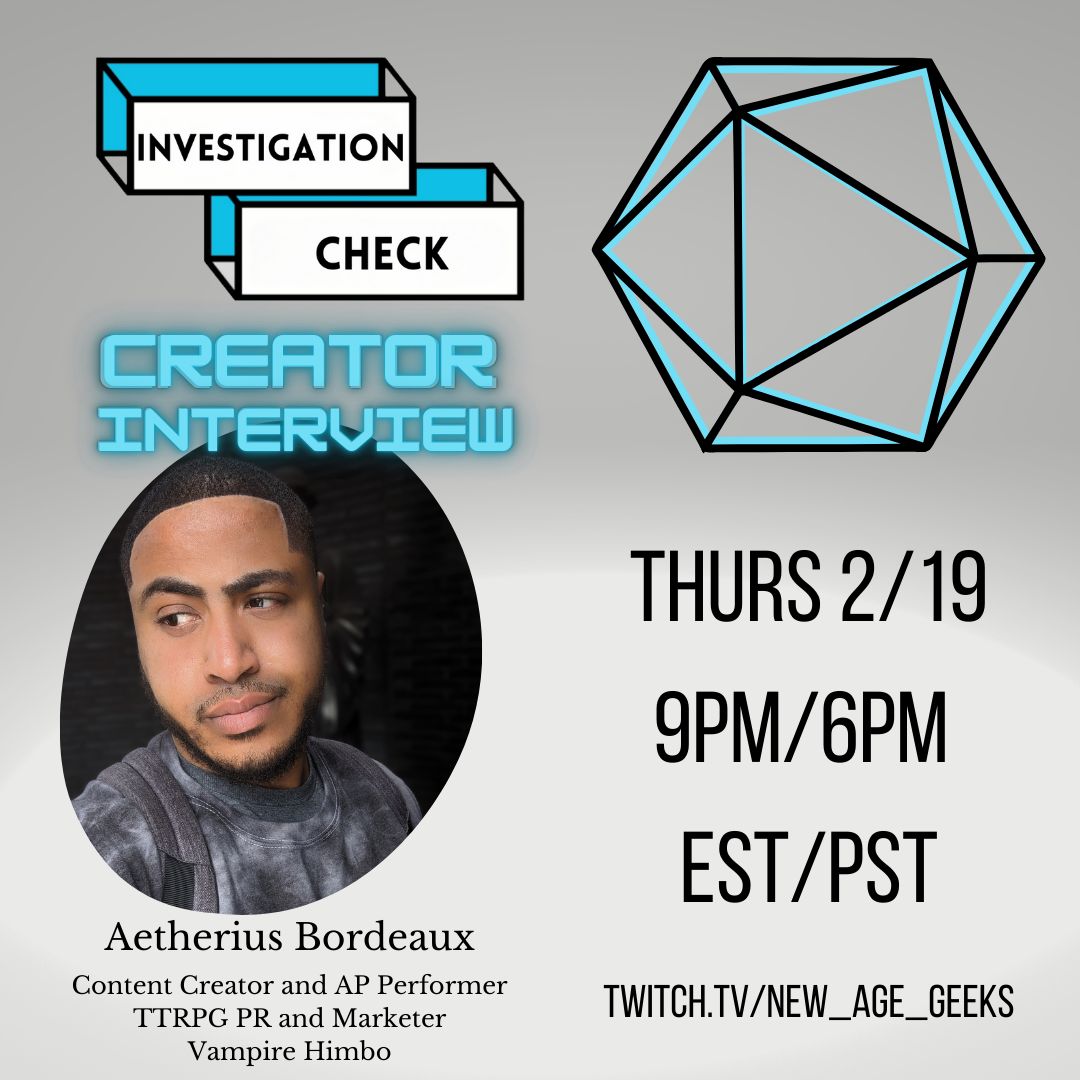 Get ready for a new episode of Investigation Check. We're diving deep into the geeky backstory of the incredible 
@vampirehimbo

 Learn all about their journey  through the space and what it takes to run PR and Marketing for an entire channel! AMA 👇