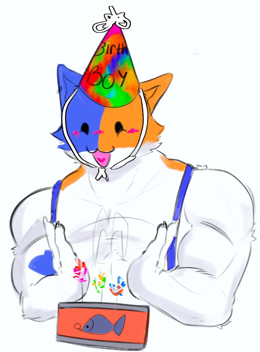 A little birthday to Meowscles