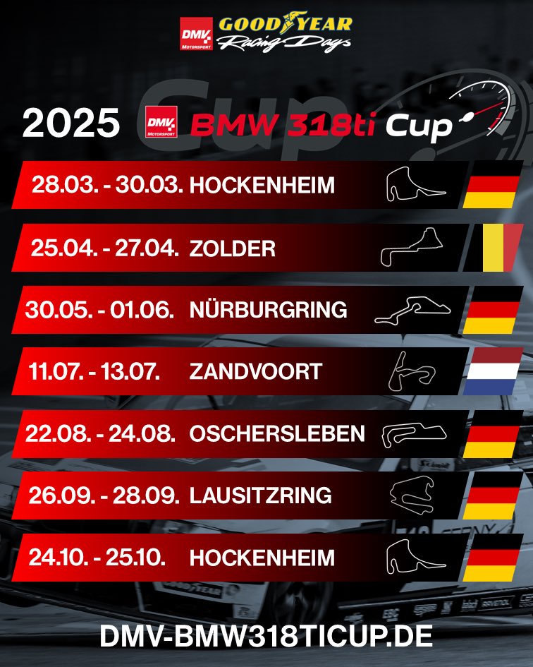 Looking for Sponsors for 2025

I’m seeking partners to make the season just as successful as my debut year🥈

Join the world’s biggest manufacturer’s cup and showcase your brand on my car, suit, social media, or livestreams. 

Interested? 
➡️DM or email me
maxkochendoerfer.com