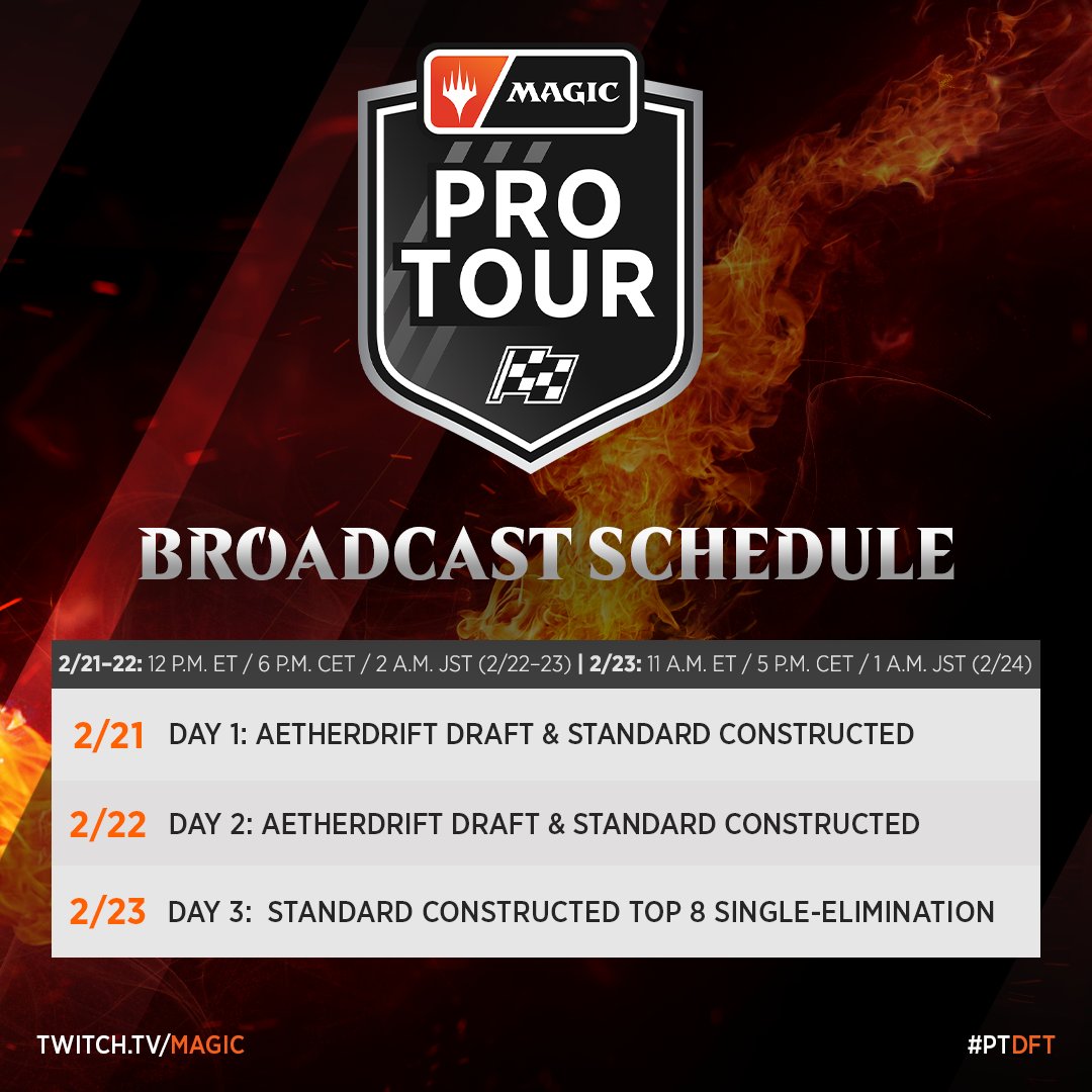 PlayMTG's tweet image. One hour to go until #PTDFT! 

Tune in for all the action at twitch.tv/magic