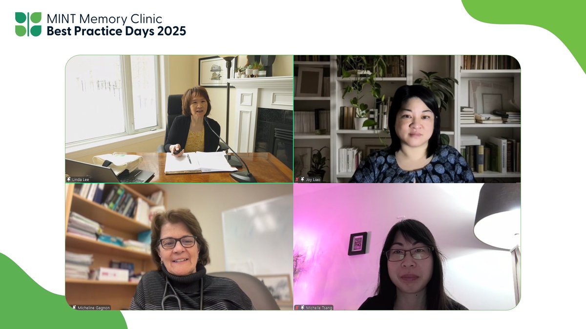 The 2nd session of the 2025 MINT Memory Clinic Best Practice Day is underway! Thank you again to our specialists joining us today, as well as our attendees and staff! 😁 #MINTMemoryClinic #BrainHealth #DementiaCare