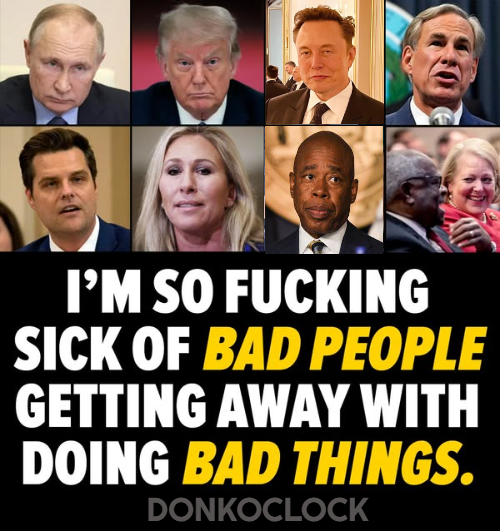 I am sick of the Bad people getting away with bad things.

Hands up ✋if you are too #BlueCrew