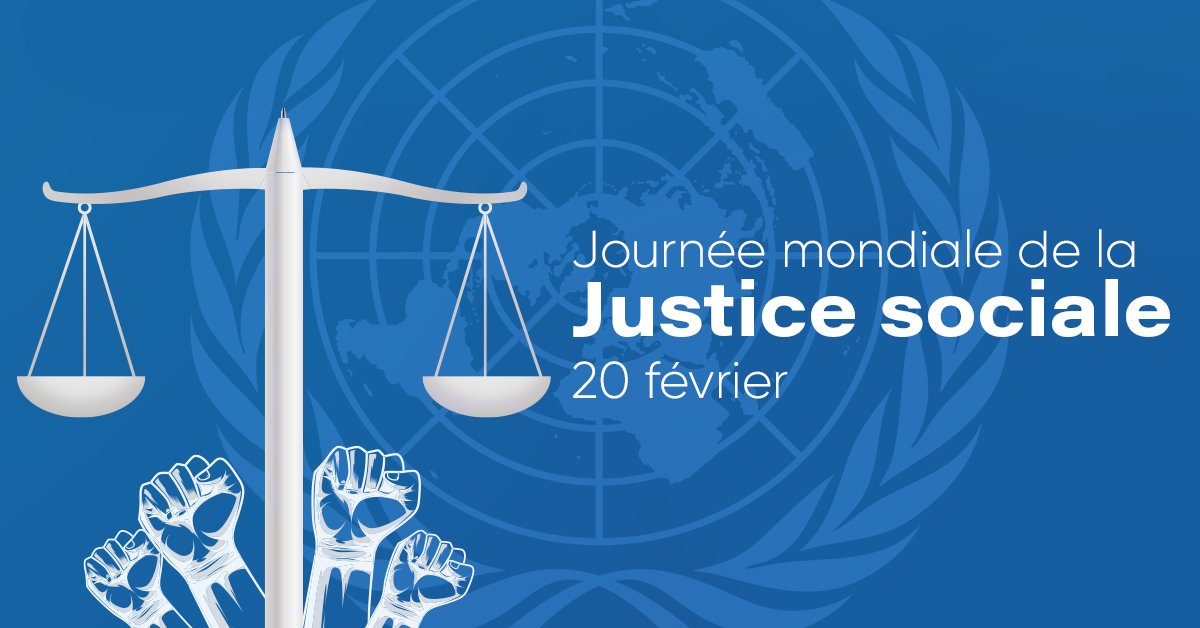 La Journée mondiale de la justice sociale est célébrée sous le thème « Renforcer une transition juste pour un avenir durable » et se tient dans un contexte marqué par une régression des engagements internationaux creusant les écarts..
#WorldDayofSocialJustice