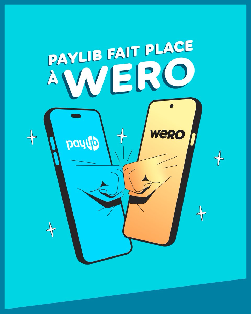 Paylib fait place à Wero. 
Vous pourrez toujours continuer d’envoyer et de recevoir de l’argent instantanément d’un compte bancaire à l’autre avec un simple numéro de téléphone, directement depuis votre application Hello bank!. 

#hellobank #wero #Paylib