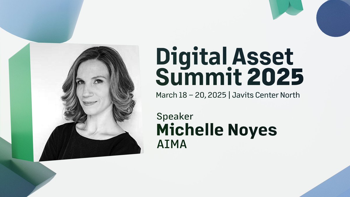 Please welcome <a href="/_michellenoyes/">Michelle Noyes</a> of <a href="/AIMA_org/">AIMA</a> to DAS NYC.

Hear her take at DAS on The Allocator’s Perspective on Digital Assets.

March 18-20