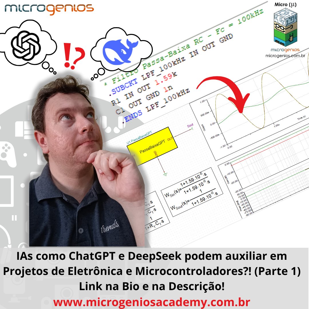 microgenios's tweet image. IA para apoio a Projetos de Eletrônica e Microcontroladroes (Parte 1)

Assista agora: youtu.be/kenVlPUm7Jg

#IA #microgenios #MicrogeniosAcademy #IoT #ChatGPT #DeepSeek #Arduino #Eletronica #ESP32 #RaspberryPi #microcontrolador