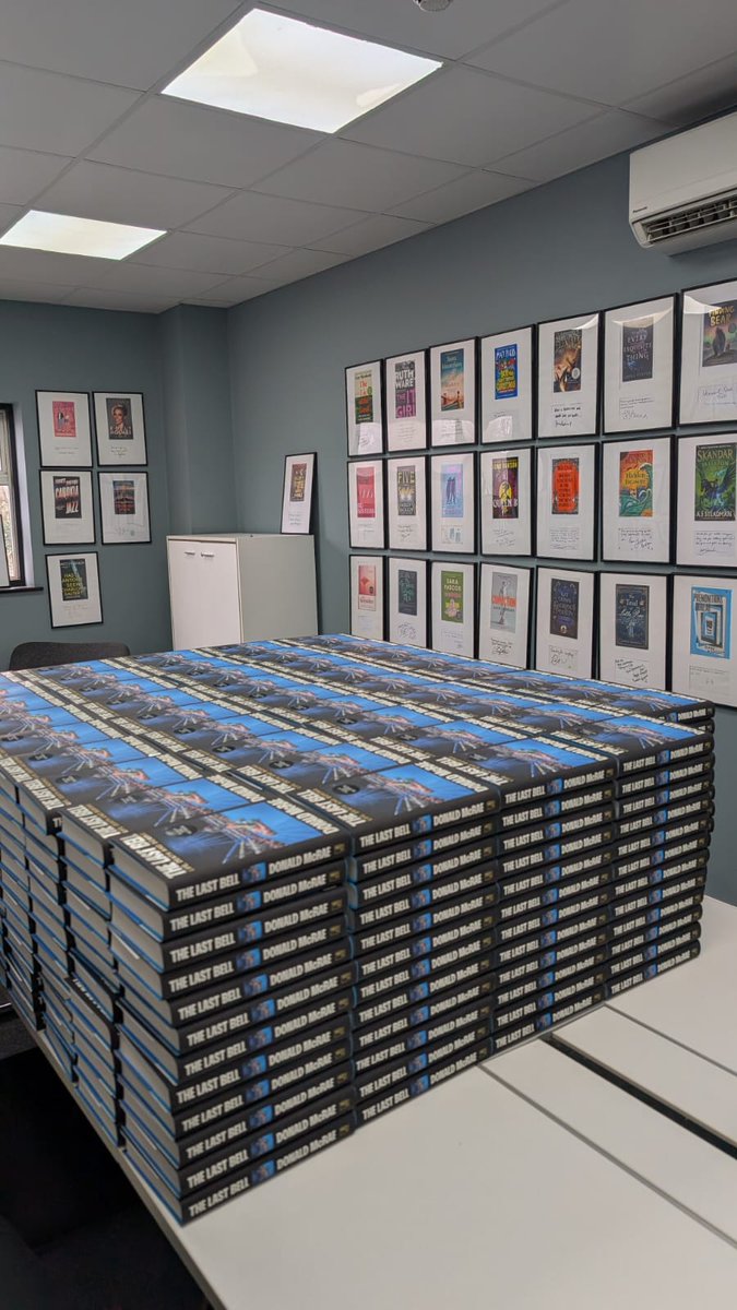 After nearly six years of writing about life, death and boxing in a little office, it was surreal and kinda funny to see and then sign a small sea of my new book The Last Bell in a different office yesterday. It's a really strange way to live and work but I still wouldn't swap it