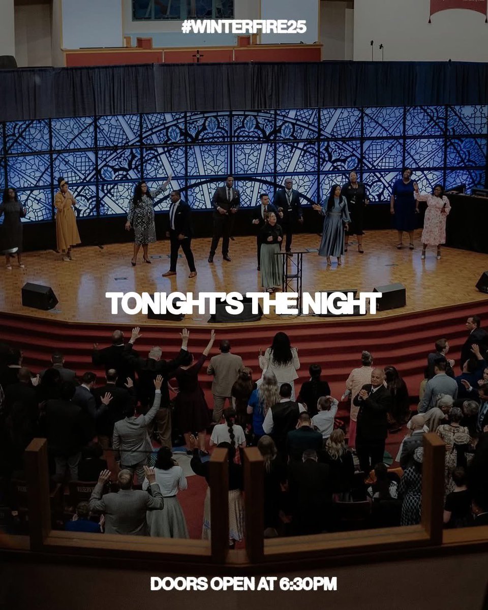 WinterfireConf's tweet image. WinterFire 25 kicks off TONIGHT! 🔥 Doors open at 6:30 PM—come ready for a powerful move of God! 🙌 #WinterFire25