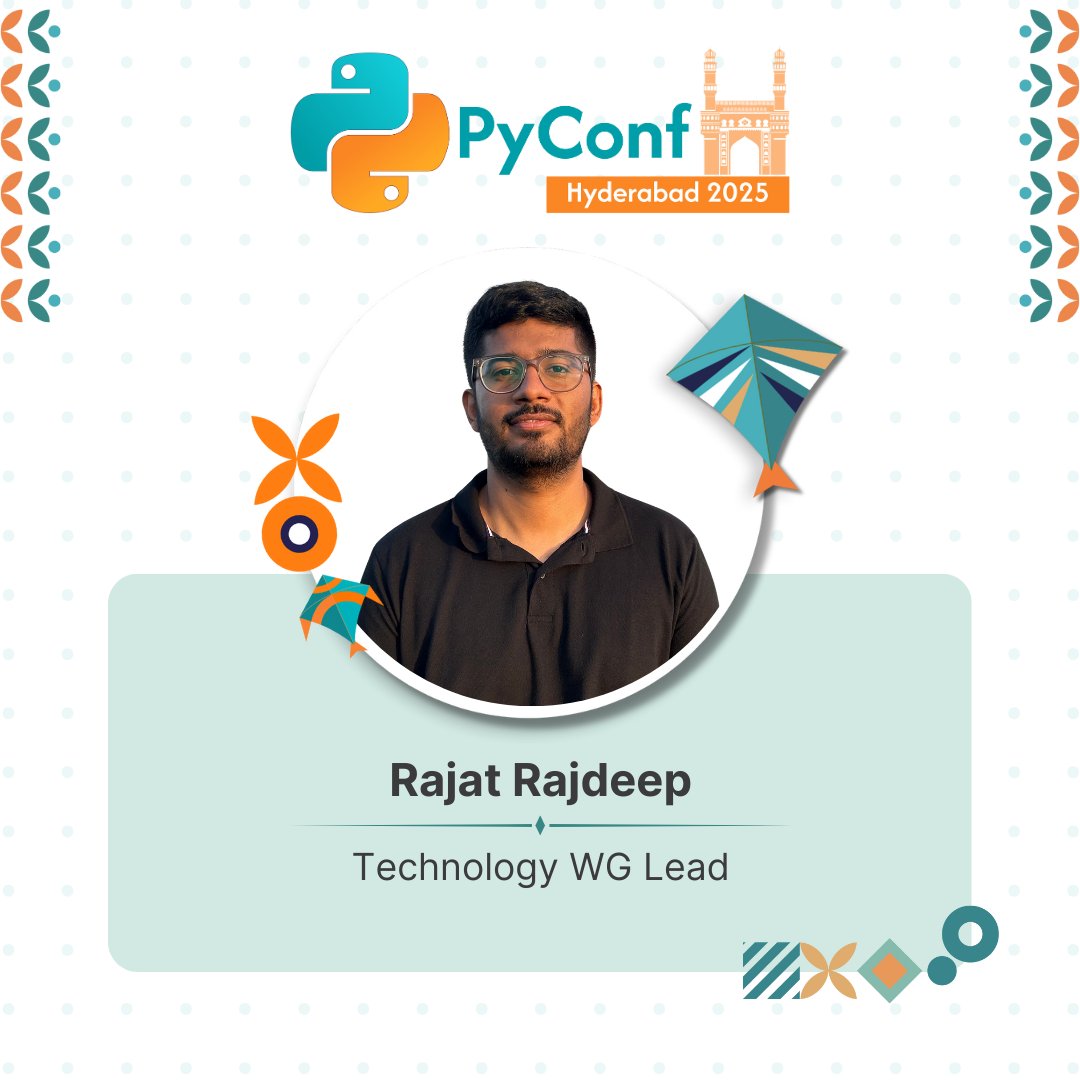 pyconfhyd's tweet image. 💻 Meet @RajatRajdeep, @bsaraswat45, @vamc_me, @SakethBejadi & @userimack the tech wizards of #PyConfHyd2025! From managing the website to ensuring seamless platform operations, they keep the digital gears running flawlessly. Huge shoutout to this powerhouse team! ⚡️👏