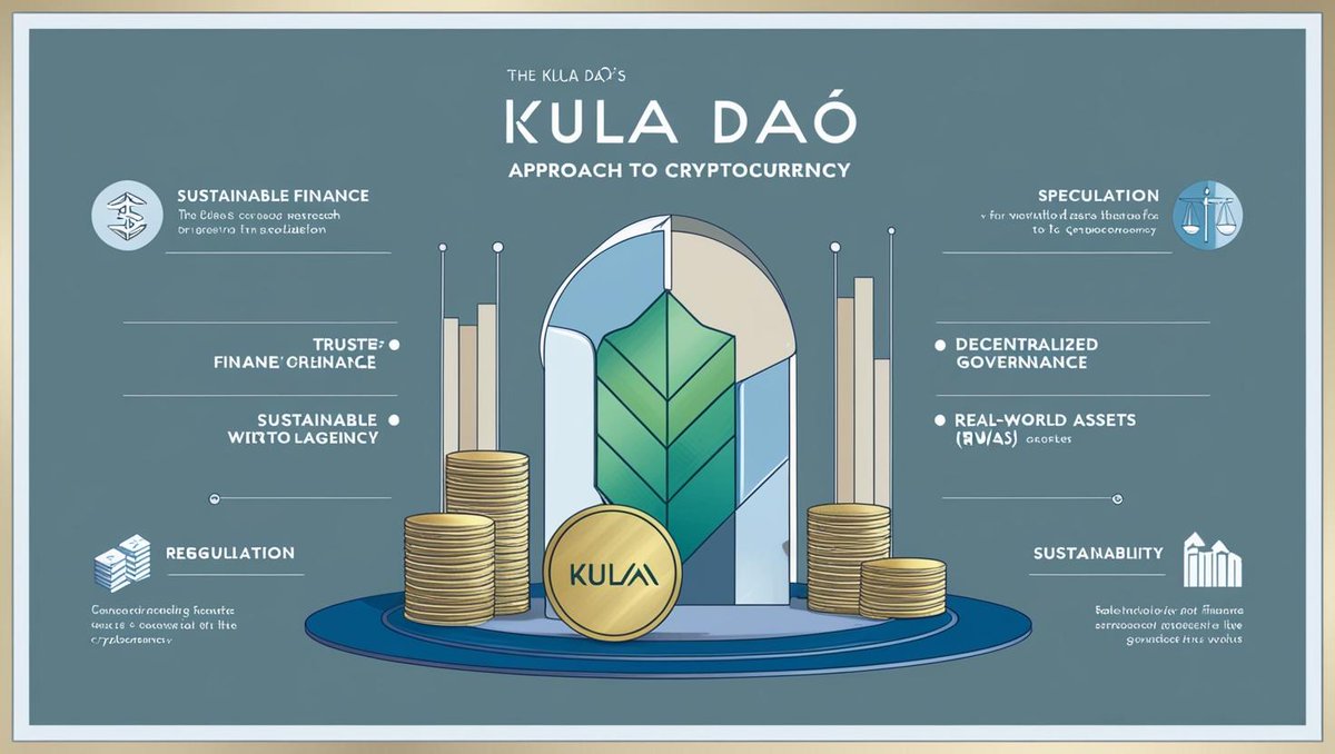 GurlShild's tweet image. #Kula is taking a thoughtful approach to crypto by addressing key concerns around speculation, regulation &amp;amp; sustainability.

Let's break it down ⬇️

@kula_dao leverages RWAs &amp;amp; decentralized governance to create a sustainable, value-driven financial ecosystem beyond hype.

How? ⬇️