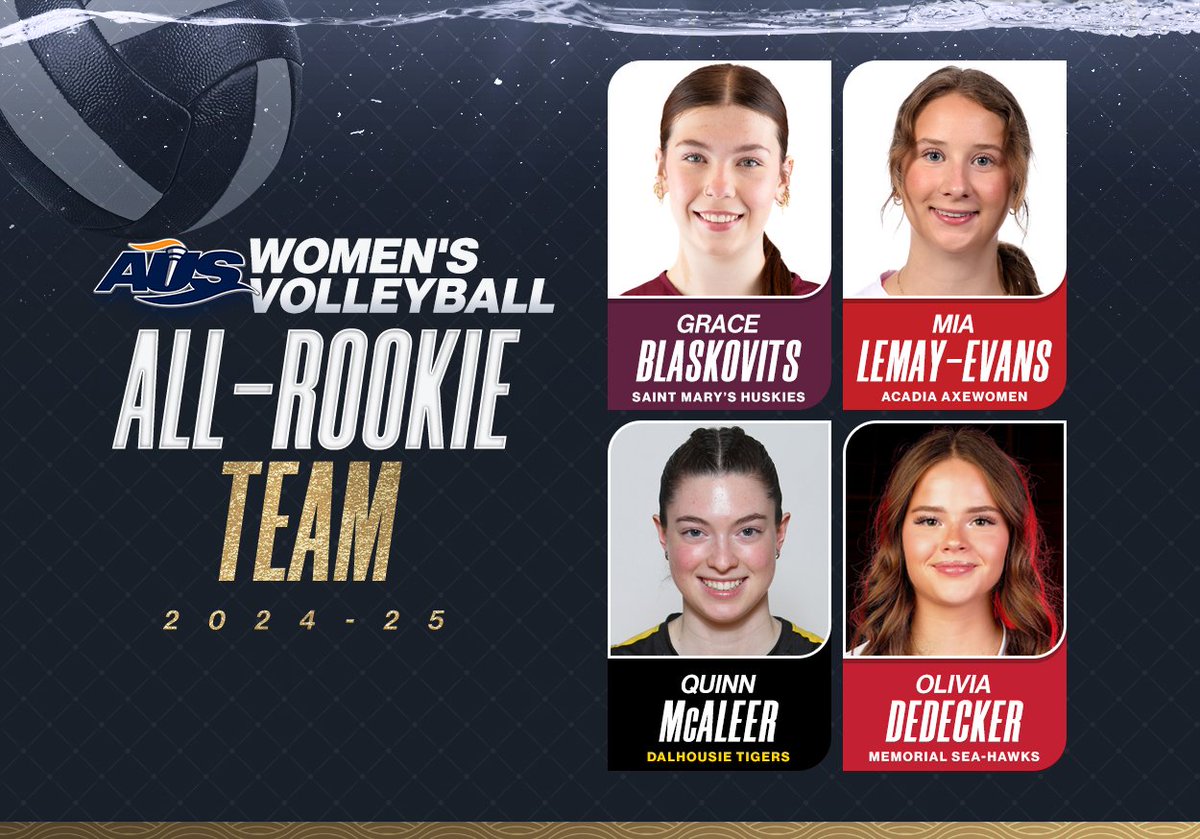 Congratulations to our 2024-25 AUS women's volleyball all-stars!🏐⭐️