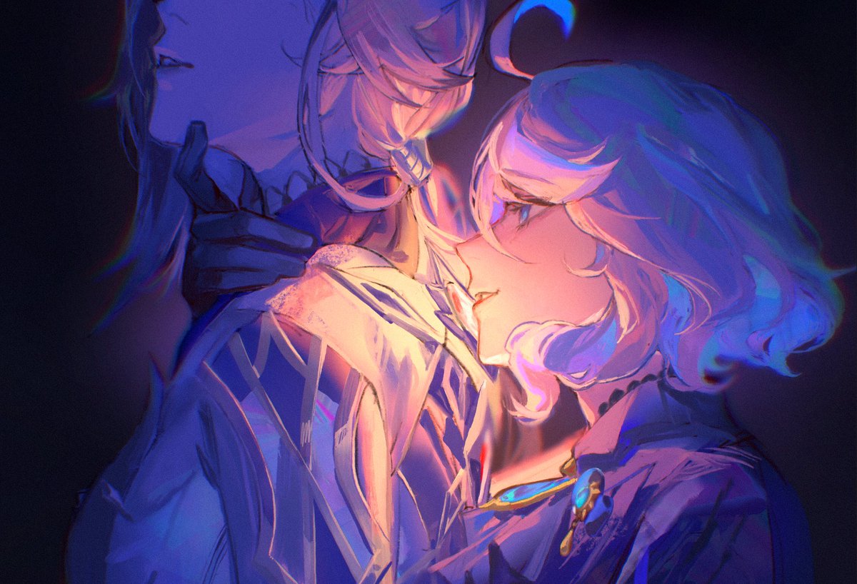 this artist should just draw them kissing already my god