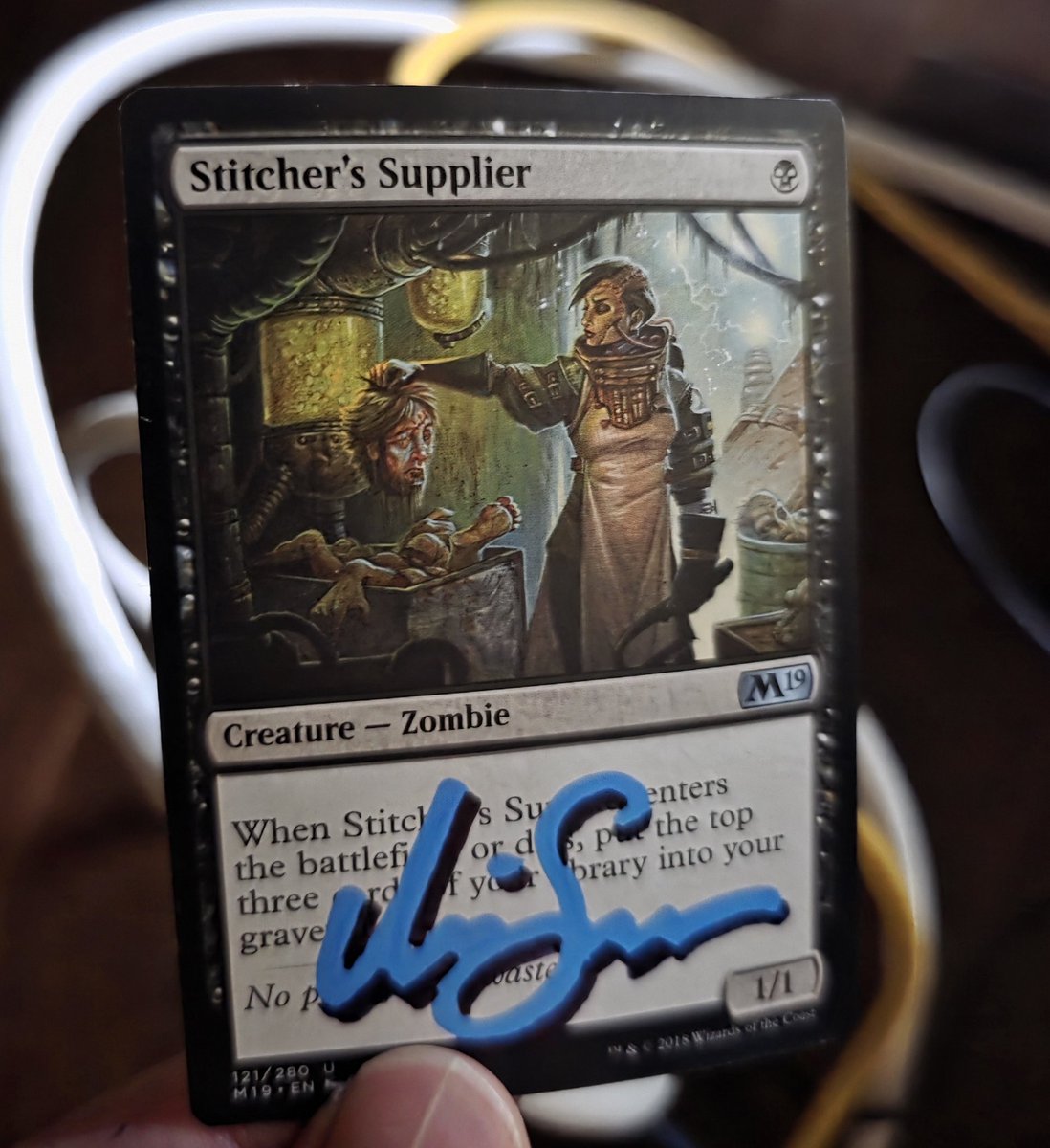 Custom paint sketch on the back of a #MTG Stitchers Supplier artist proof.
#MagicTheGathering