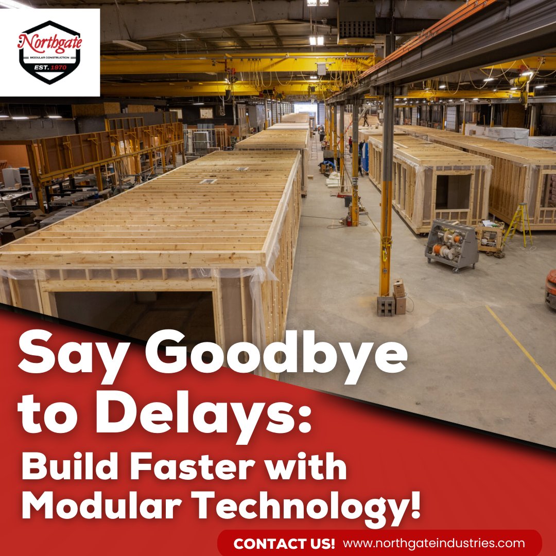 Northgate_Ltd's tweet image. 🏗️ Fast, efficient, and delay-free!

Modular technology makes construction faster than ever, keeping your project on track and ahead of schedule. Ready to build? Let’s get started today!

#NoMoreDelays #BuildSmarter #ModularInnovation #ModularConstruction #NorthgateIndustries