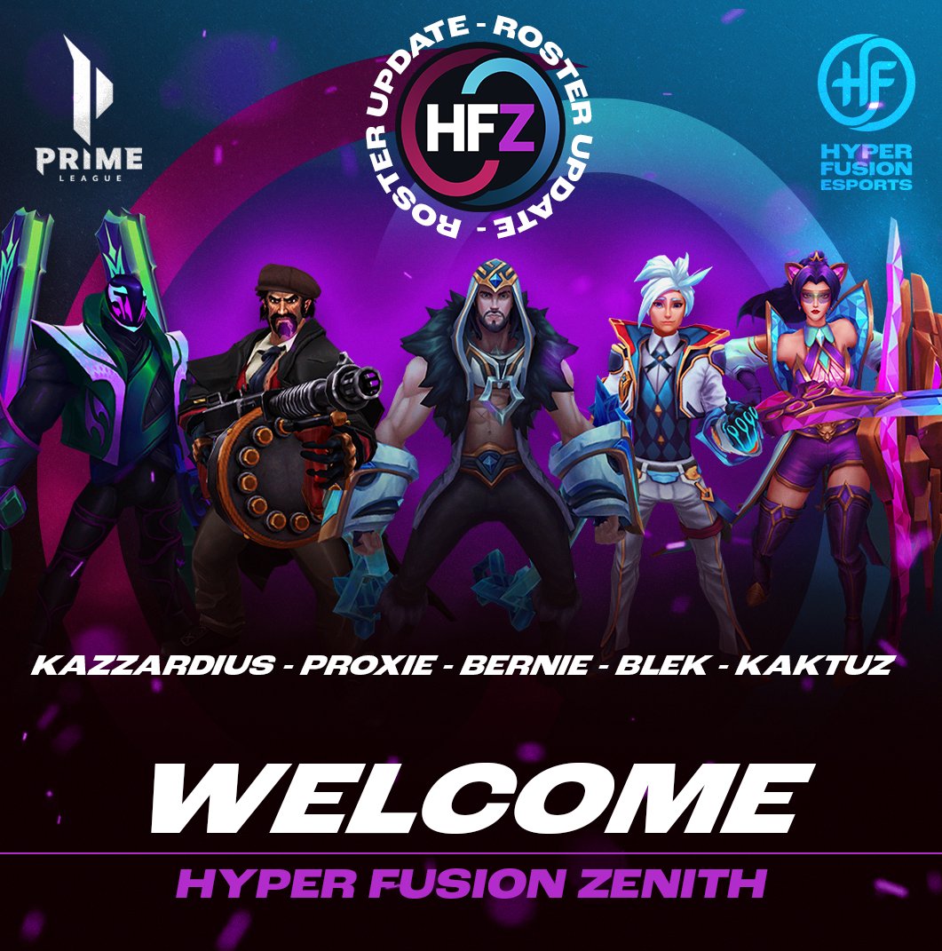 Hyper Fusion (@hyperfusionlol) on Twitter photo 🔥 Hyper Fusion Zenith – Roster Update! 🔥
The split is underway, and while we’ve had some bumps, we’re excited to officially introduce our Division 4 roster! 💪
With new and returning talent, we’re ready to push forward in <a href="/PrimeLeague/">Die Techniker Prime League</a>!
#HyperFusion #HFZ 🔥 Hyper Fusion Zenith – Roster Update! 🔥
The split is underway, and while we’ve had some bumps, we’re excited to officially introduce our Division 4 roster! 💪
With new and returning talent, we’re ready to push forward in <a href="/PrimeLeague/">Die Techniker Prime League</a>!
#HyperFusion #HFZ