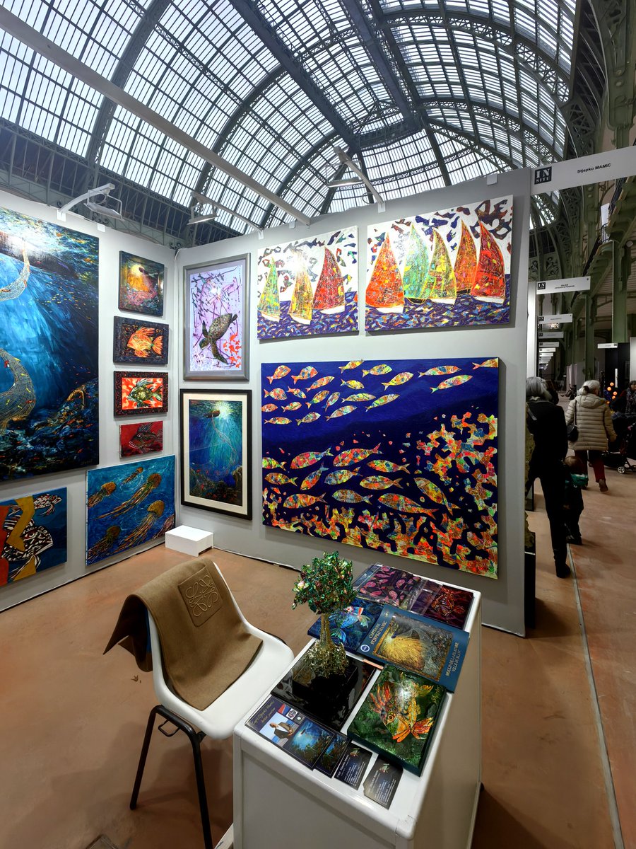 Capt.Stjepko Mamic artworks at the Grand Palais, Art Capital 2025 , Paris