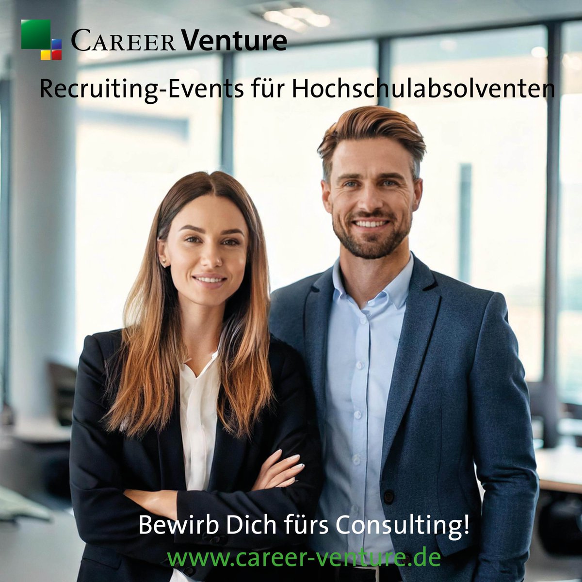 CAREER Venture® Recruiting Events sind Einzelgesprächsmessen für hochqualifizierte Studierende, Absolventen und Doktoranden, die sich für einen Berufseinstieg interessieren career-venture.de #Beratung #ITConsulting #Karrieremesse #jobs #Berufseinsteiger #absolventen #Career