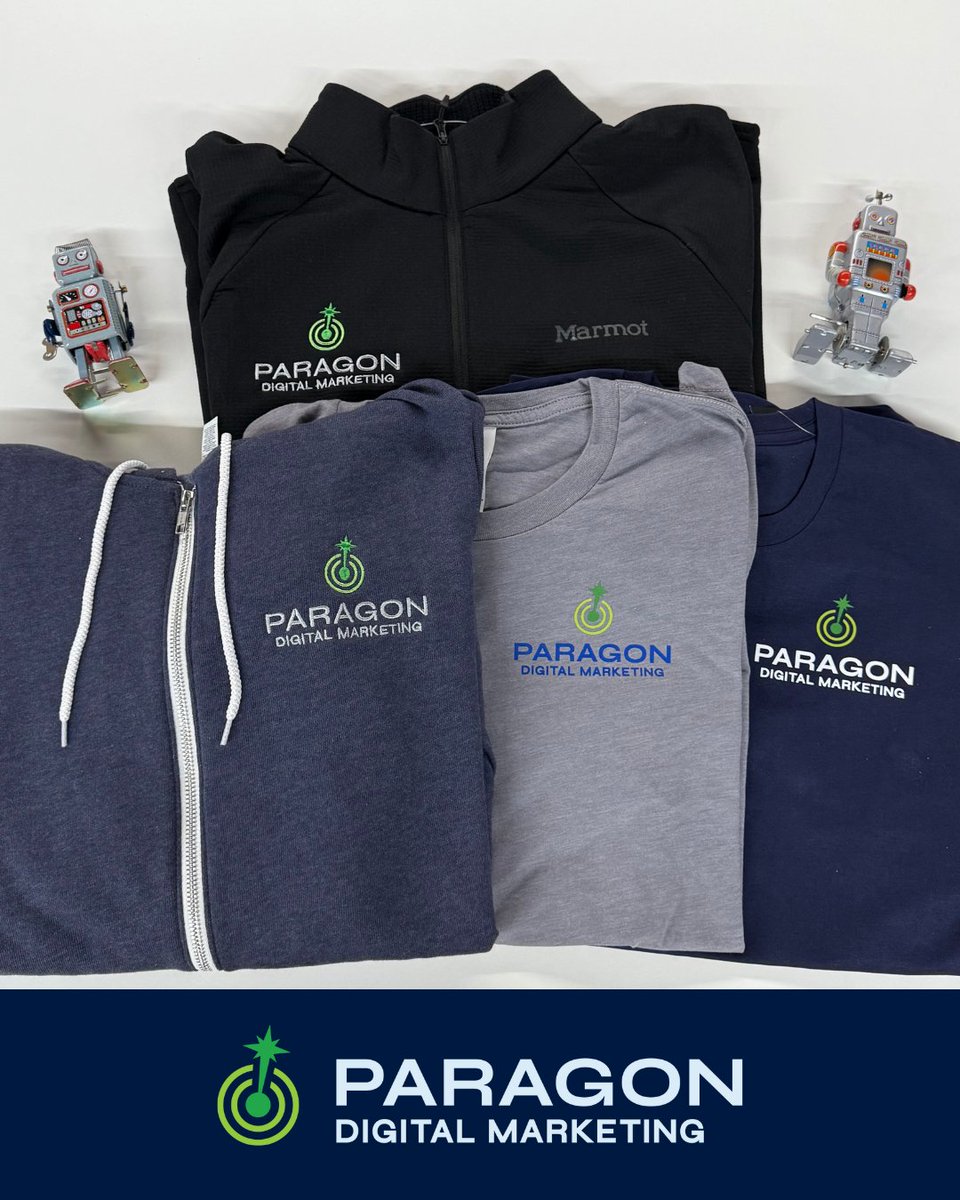 Sneak peek at what just came in for our team: Paragon merch! Our team just got a serious upgrade with these custom pieces. Shoutout to Beeze Tees Screen Printing for knocking it out of the park!
#paragondigital #digitalmarketing #merchdrop #supportlocal
