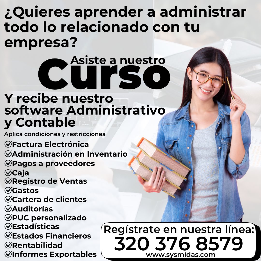 sysmidas's tweet image. 𝐀𝐝𝐦𝐢𝐧𝐢𝐬𝐭𝐫𝐚 𝐭𝐮 𝐄𝐦𝐩𝐫𝐞𝐬𝐚 𝐝𝐞 𝐮𝐧𝐚 𝐦𝐚𝐧𝐞𝐫𝐚 
✔️𝐃𝐢𝐝á𝐜𝐭𝐢𝐜𝐚
✔️𝐂𝐨𝐦𝐩𝐥𝐞𝐭𝐚
✔️𝐅á𝐜𝐢𝐥 
𝐀𝐩𝐫𝐞𝐧𝐝𝐞 𝐜𝐨𝐧 𝐧𝐨𝐬𝐨𝐭𝐫𝐨𝐬 𝐚 𝐥𝐥𝐞𝐯𝐚𝐫 𝐚 𝐨𝐭𝐫𝐨 𝐧𝐢𝐯𝐞𝐥 𝐥𝐚 𝐚𝐝𝐦𝐢𝐧𝐢𝐬𝐭𝐫𝐚𝐜𝐢ó𝐧 𝐝𝐞 𝐭𝐮 𝐄𝐦𝐩𝐫𝐞𝐬𝐚
#cursosonline #curso