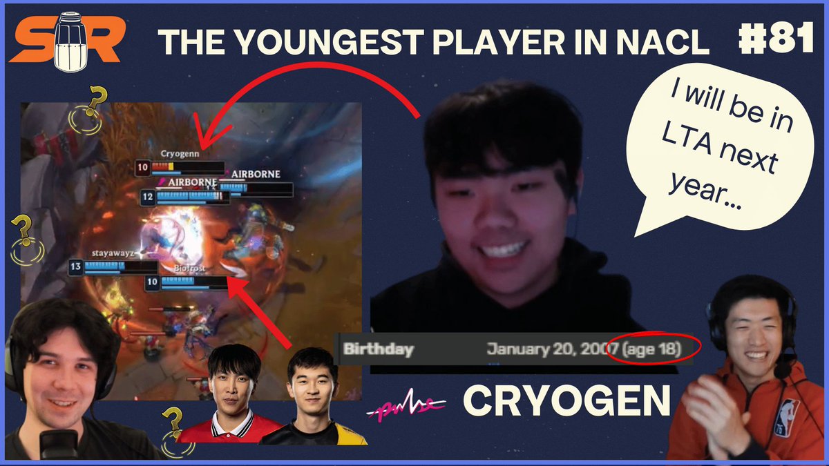 Episode 81 of Salty Runback is LIVE on all platforms!

<a href="/speedygrapes/">Andrew "Grapes" Hau 🍇</a> sat down with @cryogenNA, the new support for <a href="/pulsestarlol/">pulse☆</a>, right after PLS went 4-1 in scrims against Doublelift and Friends!

- Is League popular in high schools?
- Subbing for FLYC
- Joining PLS

Links below
