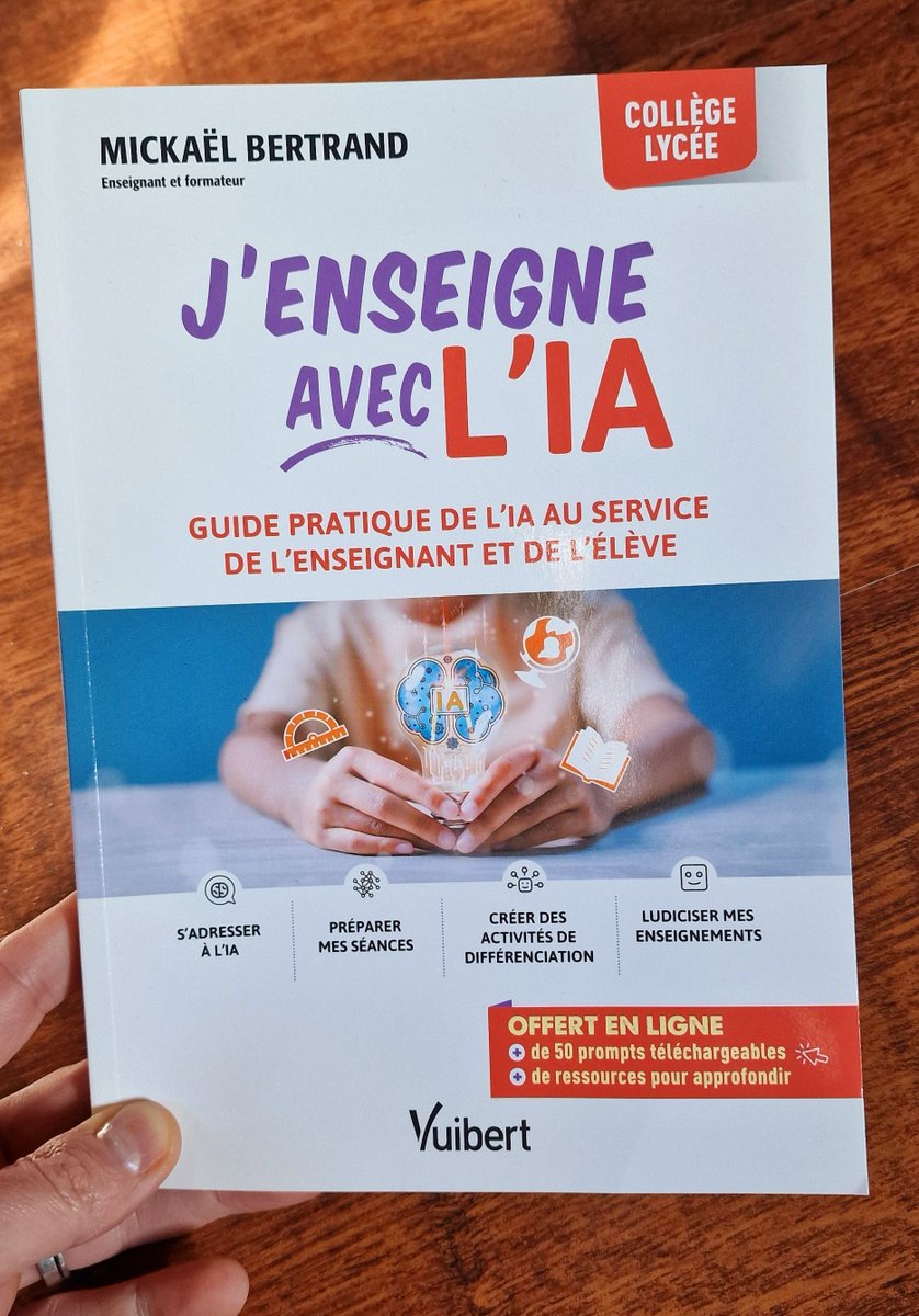 🚀 C’est le grand jour !
Quelle émotion de le tenir enfin entre les mains ! 📖✨
Vous avez été nombreux à le précommander ! Un immense MERCI 🙏
J’espère que vos exemplaires sont bien arrivés ce matin.
Hâte de lire vos retours !
#IA #Éducation #Pédagogie #Innovation #Enseignement