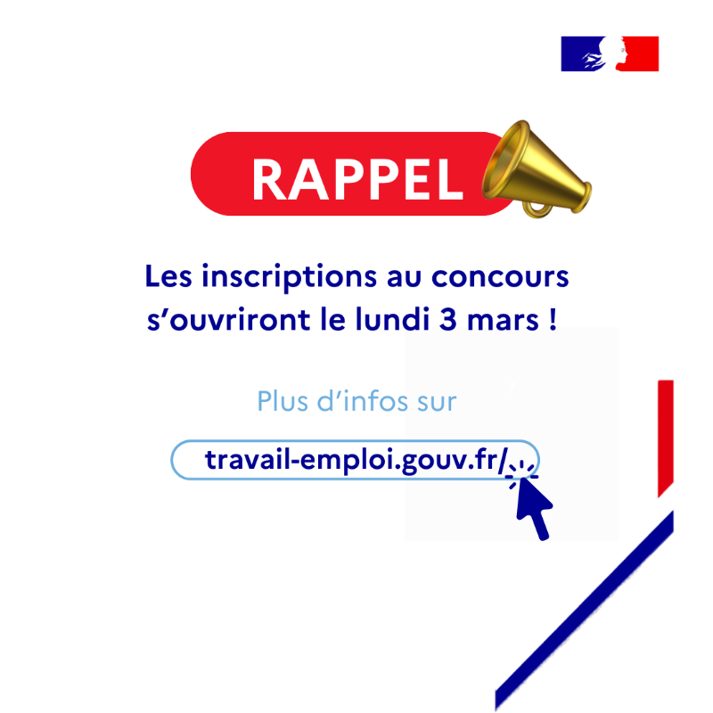 Travail_Gouv's tweet photo. Inspection du travail | Vous êtes intéressés par le métier d'inspecteur du travail ? Cette année, le recrutement des inspecteurs du travail se fera uniquement par la voie de concours. 👨‍🎓

Découvrez les conditions de chaque concours  ! 👇